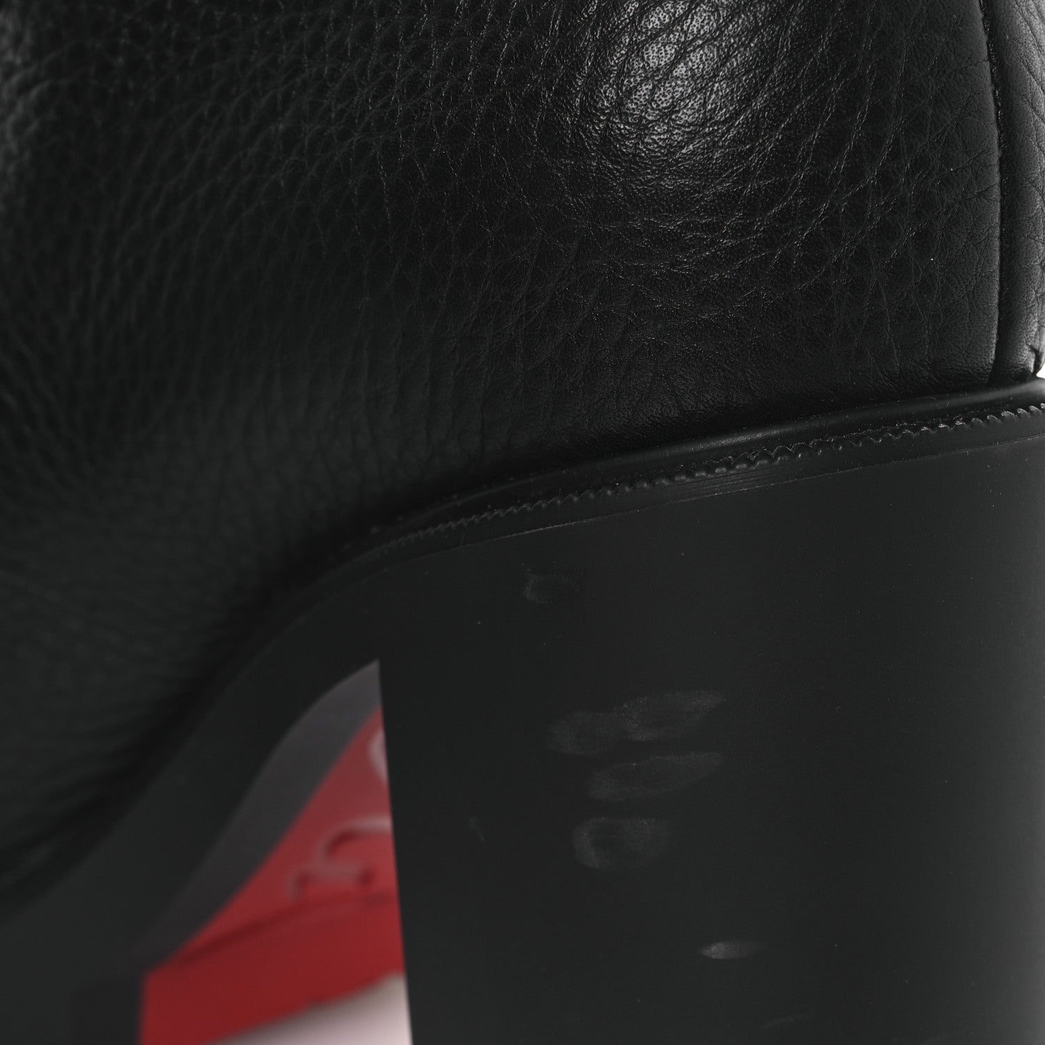 Christian Louboutin Grained Calfskin Shearling Edelvizir 70 Ankle Boots 36 Black 10 of 10