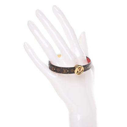 Louis Vuitton Monogram LV Circle Reversible Bracelet Rouge 2 of 7