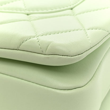 Chanel Lambskin Quilted Small Trendy CC Flap Dual Handle Bag Light Green 16 of 17