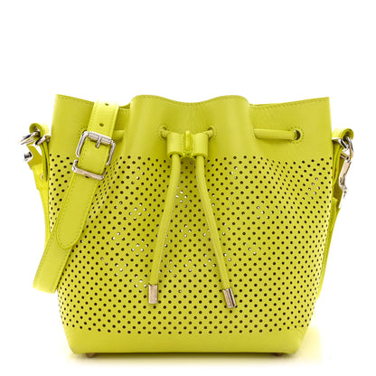 Proenza Schouler Calfskin Perforated Medium Bucket Bag Sulphur 1 of 14