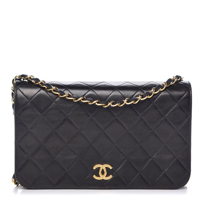 Chanel Lambskin Quilted Small Single Flap Black 1 of 9