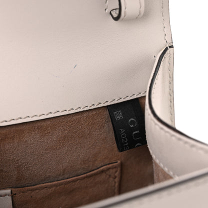 Gucci Calfskin Mini Sylvie Top Handle Bag White 8 of 16
