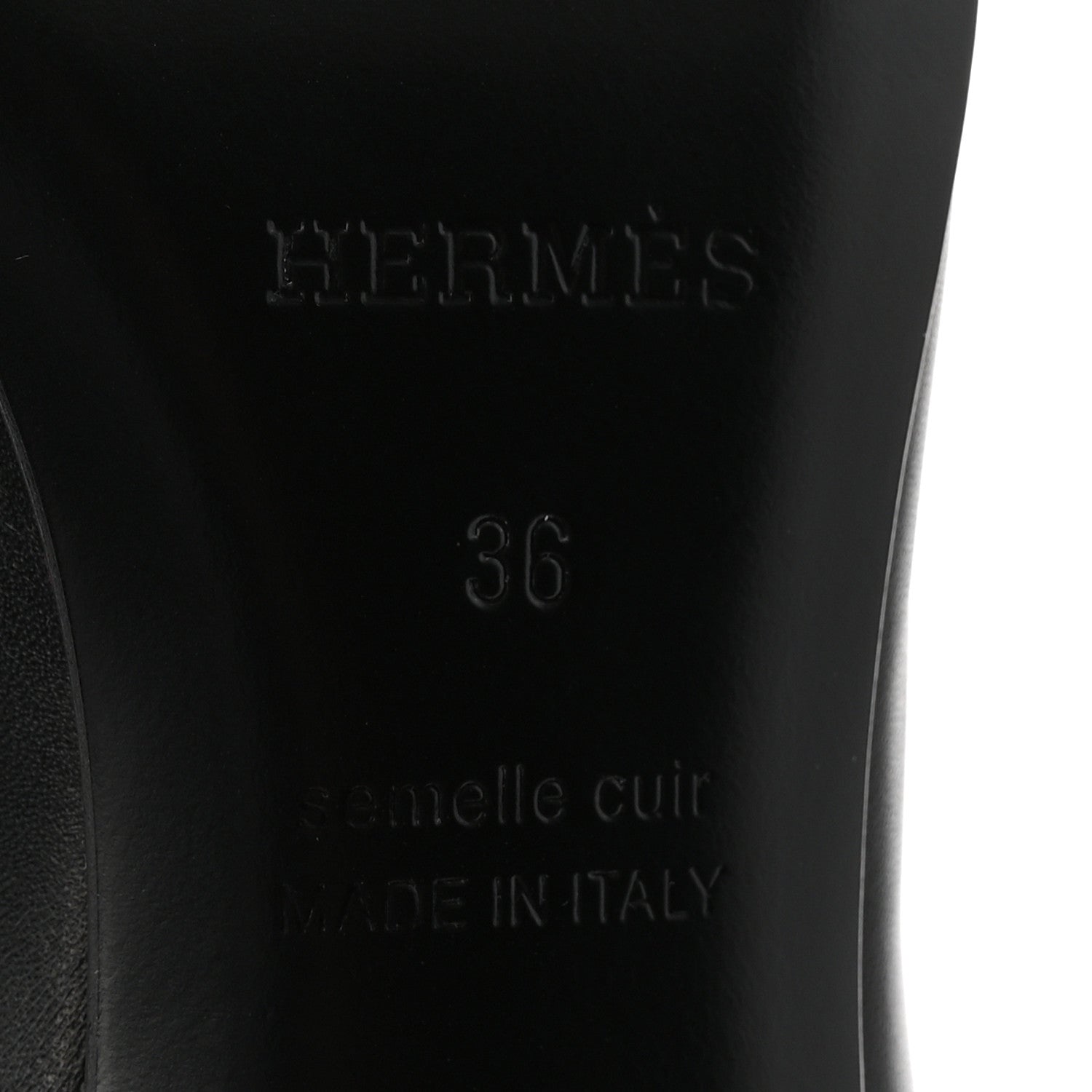 Hermes Calfskin Kiara 40 Pumps 36 Black 7 of 9
