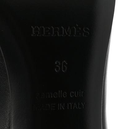 Hermes Calfskin Kiara 40 Pumps 36 Black 7 of 9