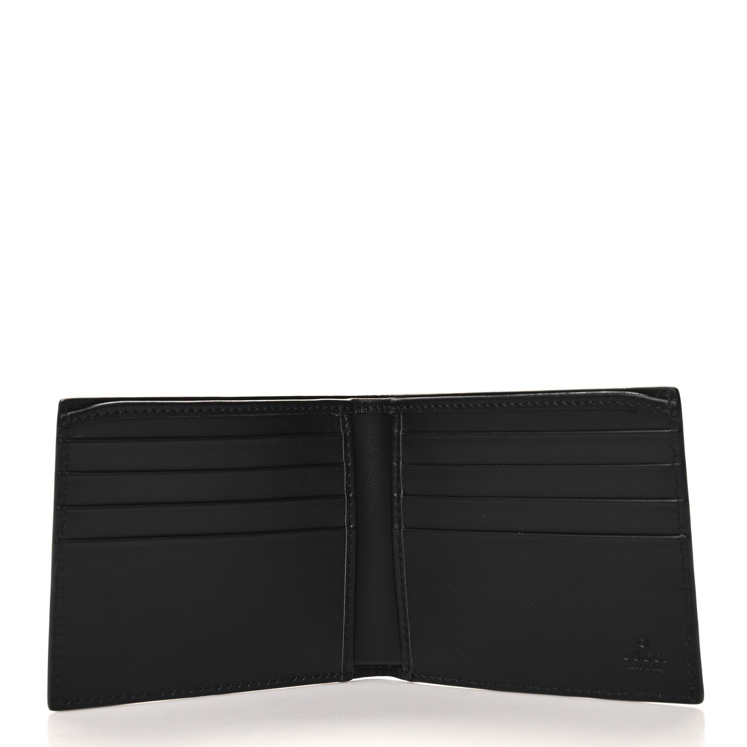 Gucci Plutone Calfskin Logo Bi-Fold Wallet Black 5 of 7
