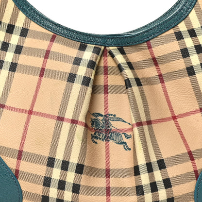 Burberry Haymarket Check Small Hernville Hobo Blue 7 of 9