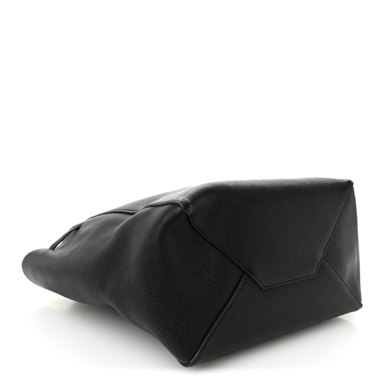 Celine Soft Grained Calfskin Small Belt Cabas Phantom Black 4 of 10