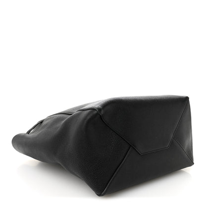 Celine Soft Grained Calfskin Small Belt Cabas Phantom Black 4 of 10