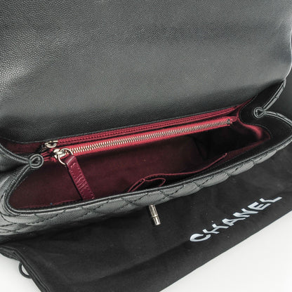 Chanel Caviar Quilted Medium Coco Handle Flap Black 5 of 8