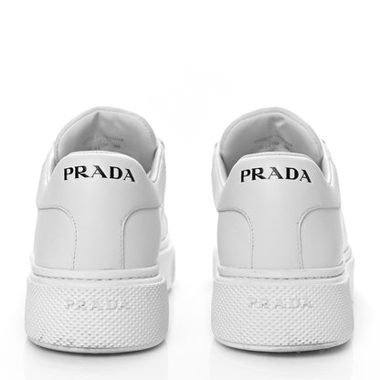 Prada Vitello Soft Logo Low Top Sneakers 38 White 5 of 10