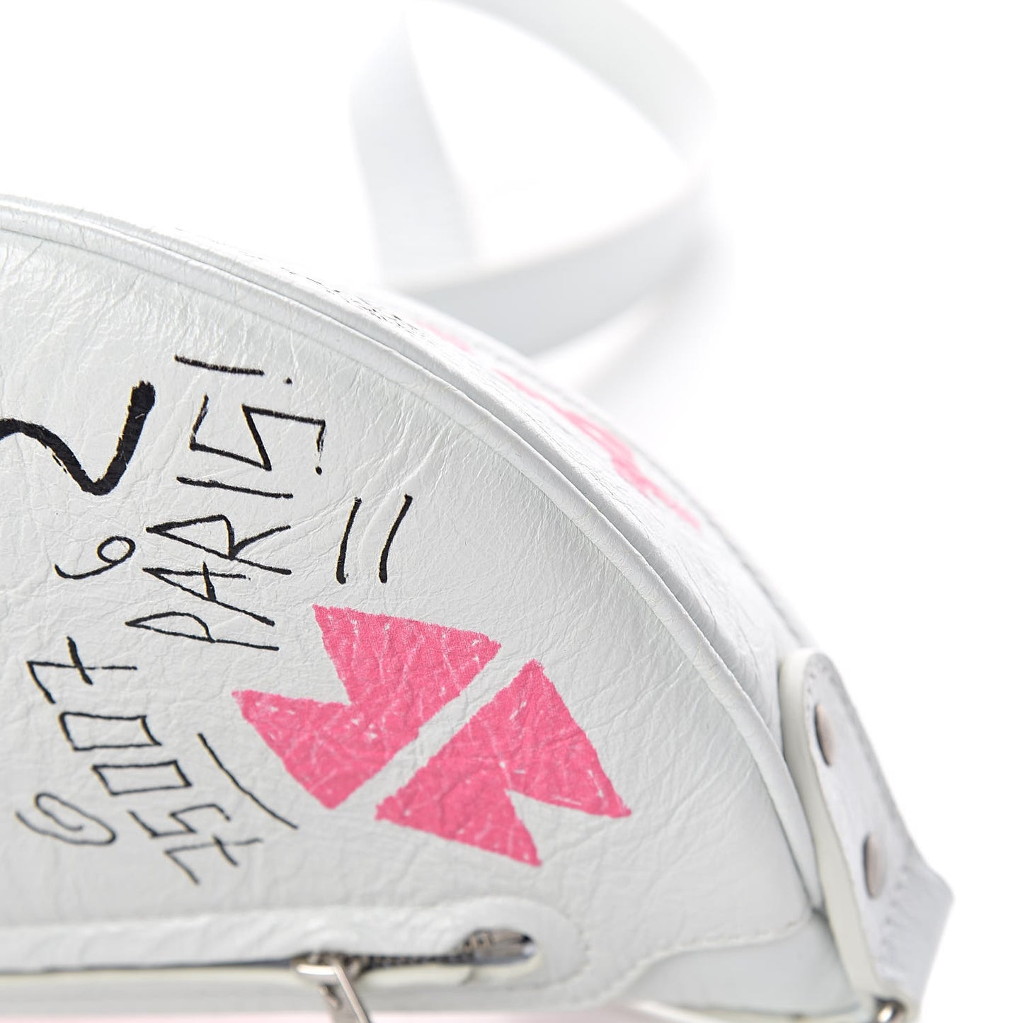 Agneau Arena Graffiti All Over XXS Souvenir Belt Bag White Multicolor