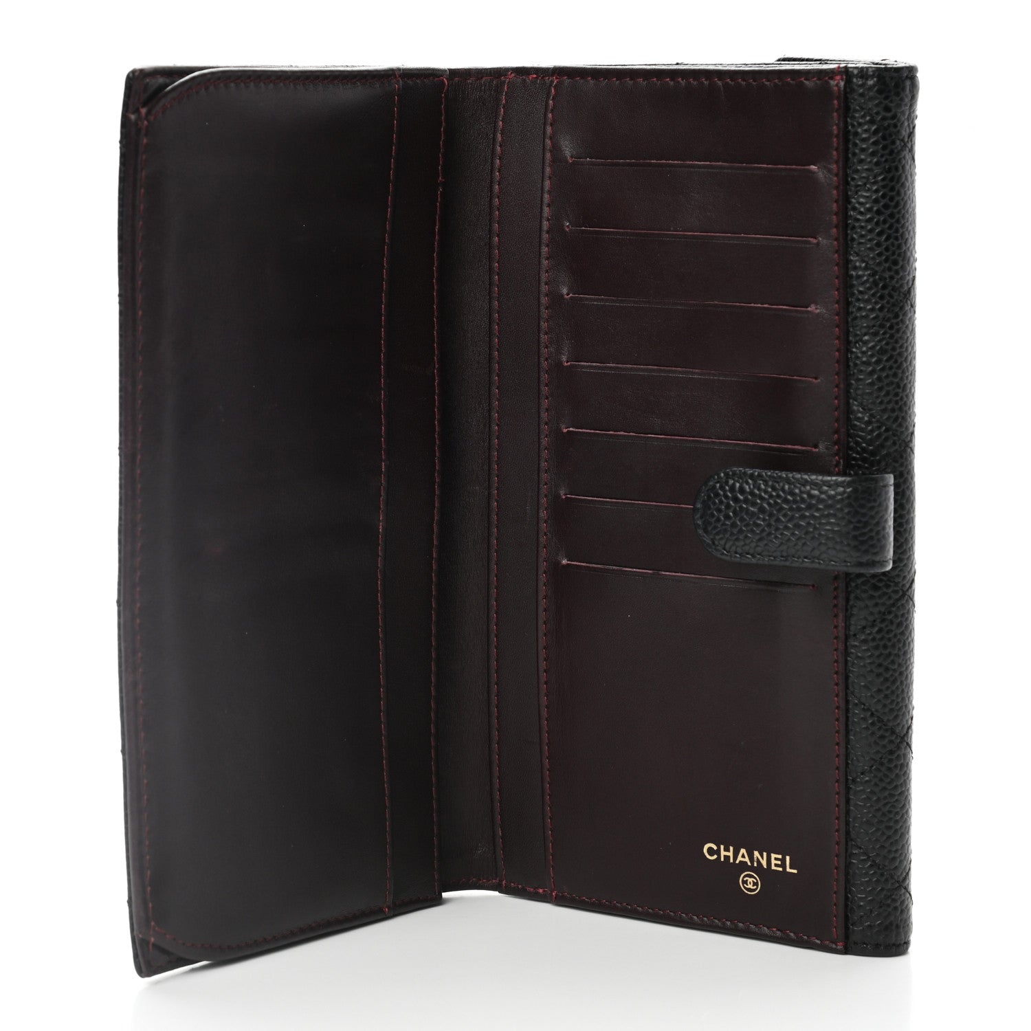 Chanel Caviar Quilted CC French Flap Wallet Black 5 of 9