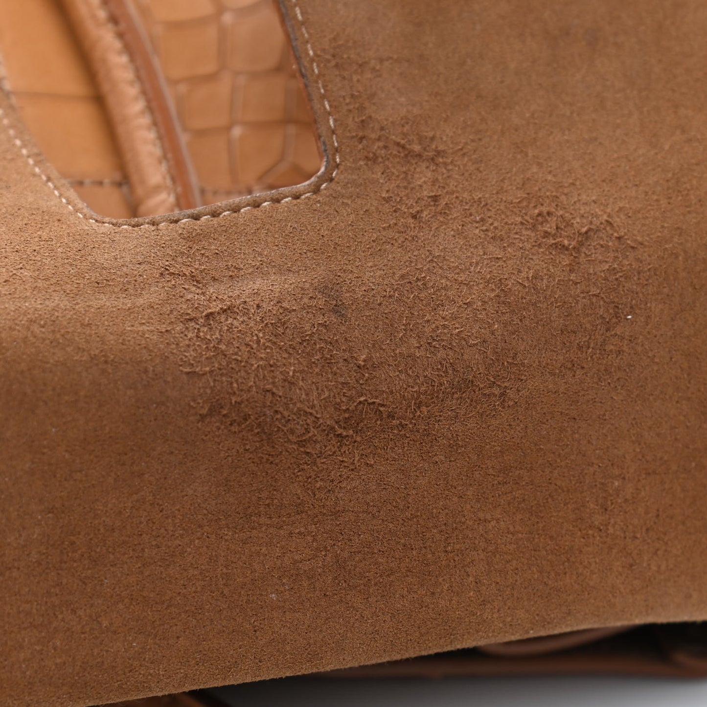 Crocodile Embossed Bayswater Camel