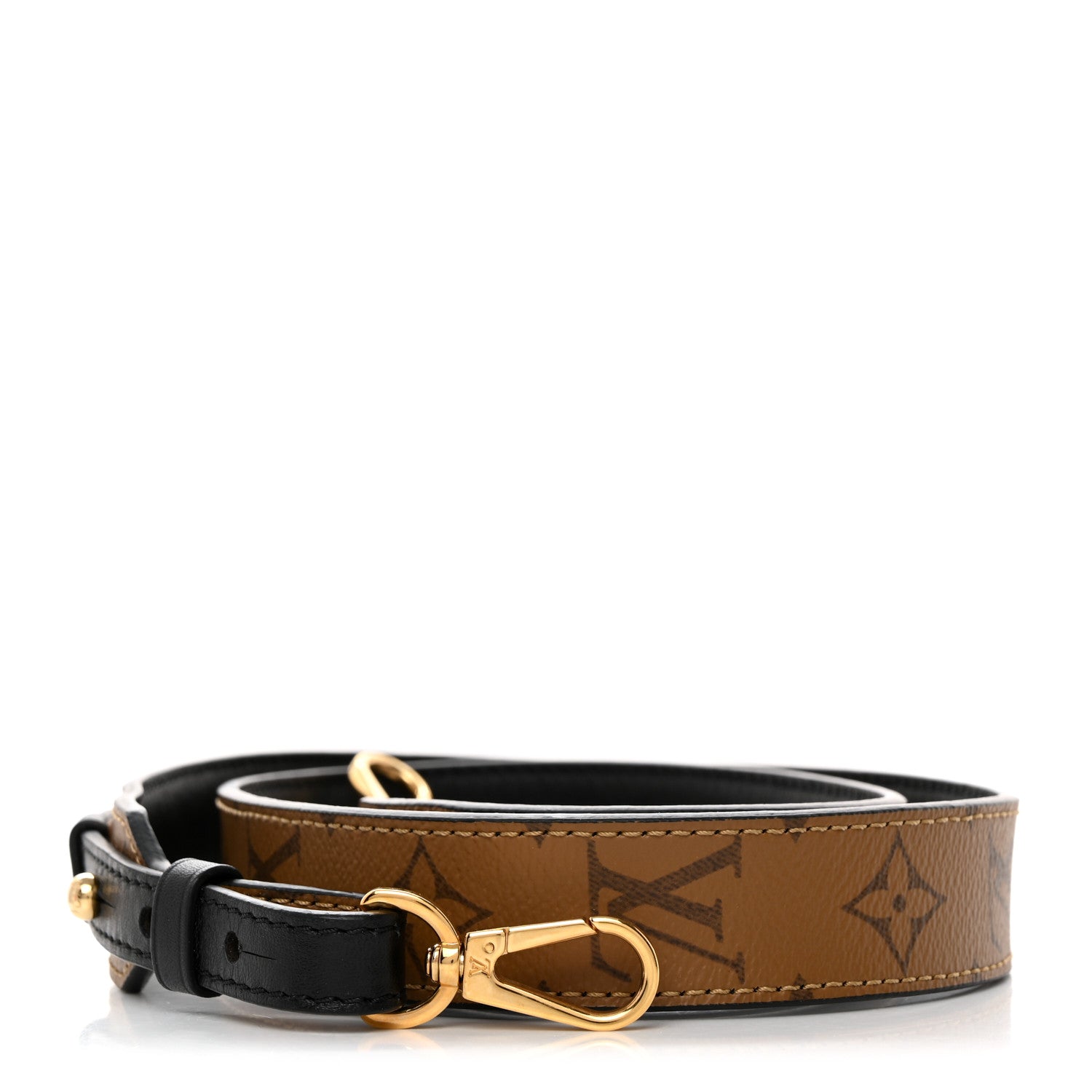 Louis Vuitton Reverse Monogram Bandouliere Shoulder Strap XL Black 1 of 5