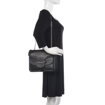 Alexander McQueen Calfskin Heroine Chain Satchel Black 2 of 18