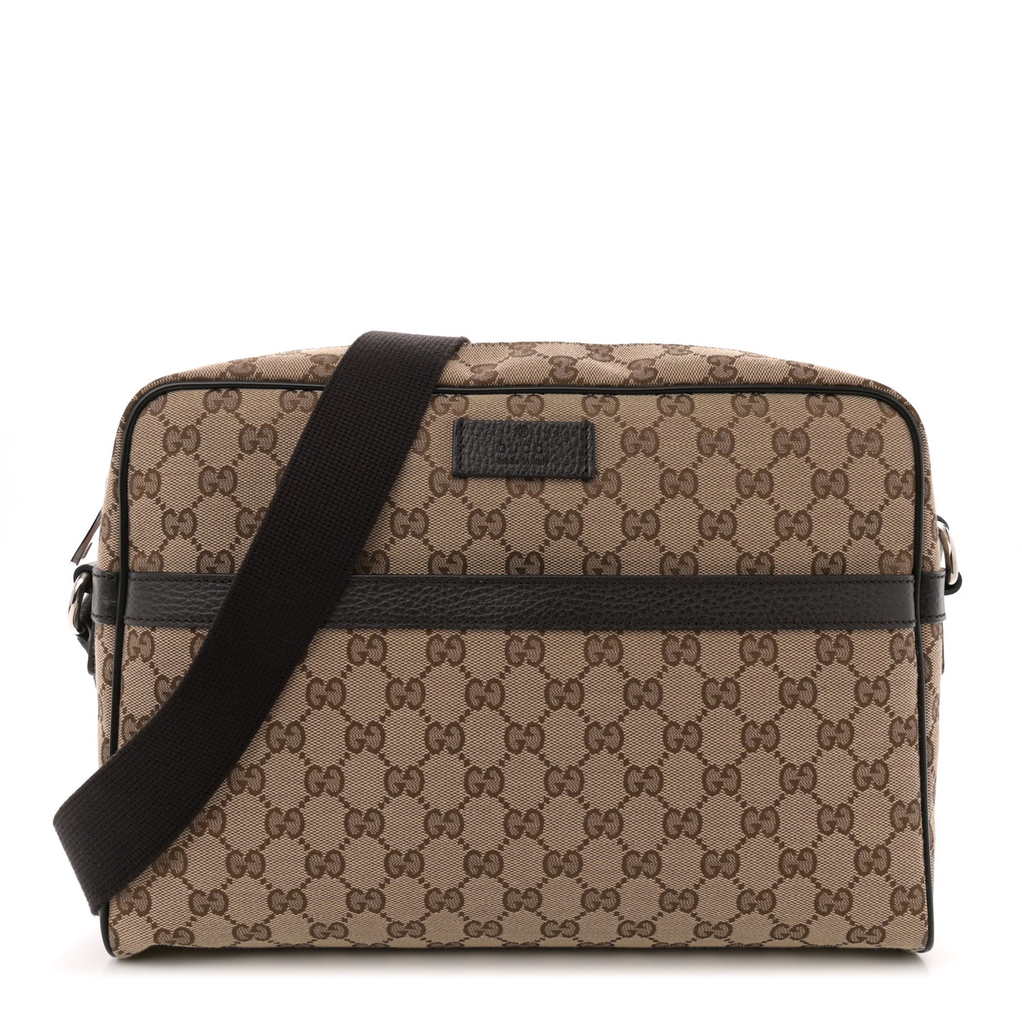 Monogram Dollar Calfskin Large Camera Case Beige Ebony Testa di Moro Marrone Scuro