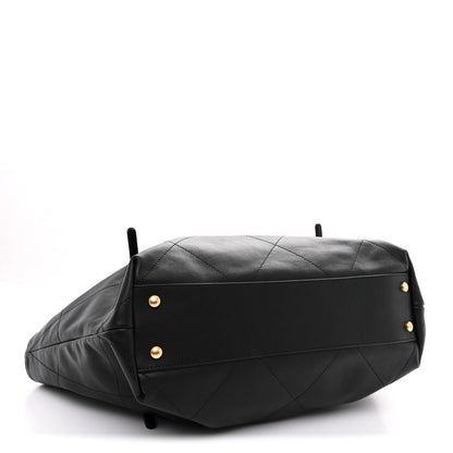 Chanel Calfskin Quilted Small Shopping Bag Black 5 of 11