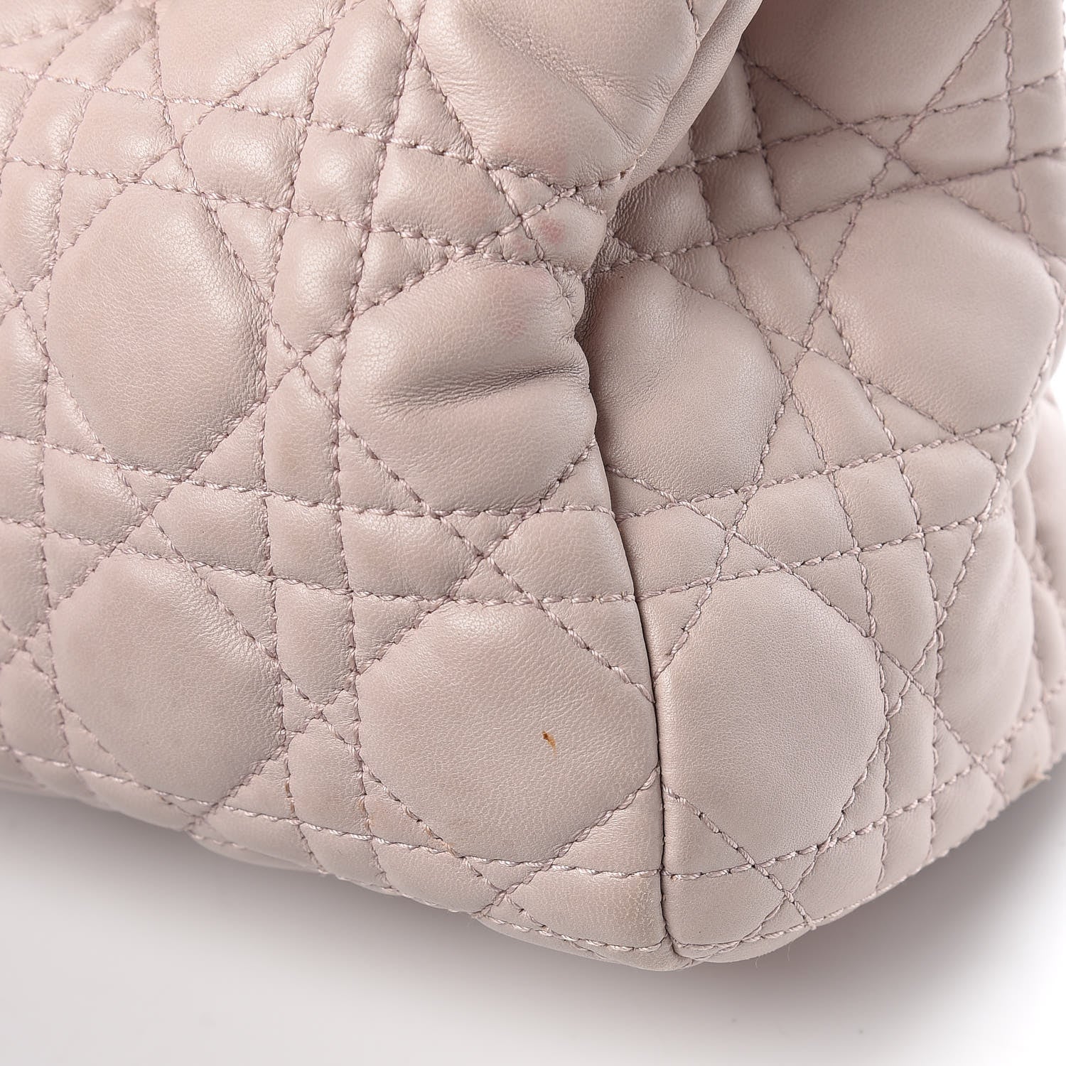 Christian Dior Lambskin Cannage Small Dior Soft Shopping Tote Light Pink 22 of 22