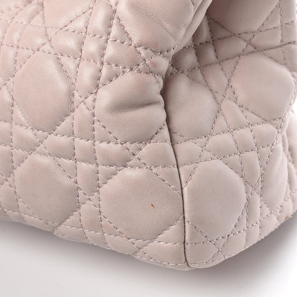 Christian Dior Lambskin Cannage Small Dior Soft Shopping Tote Light Pink 22 of 22