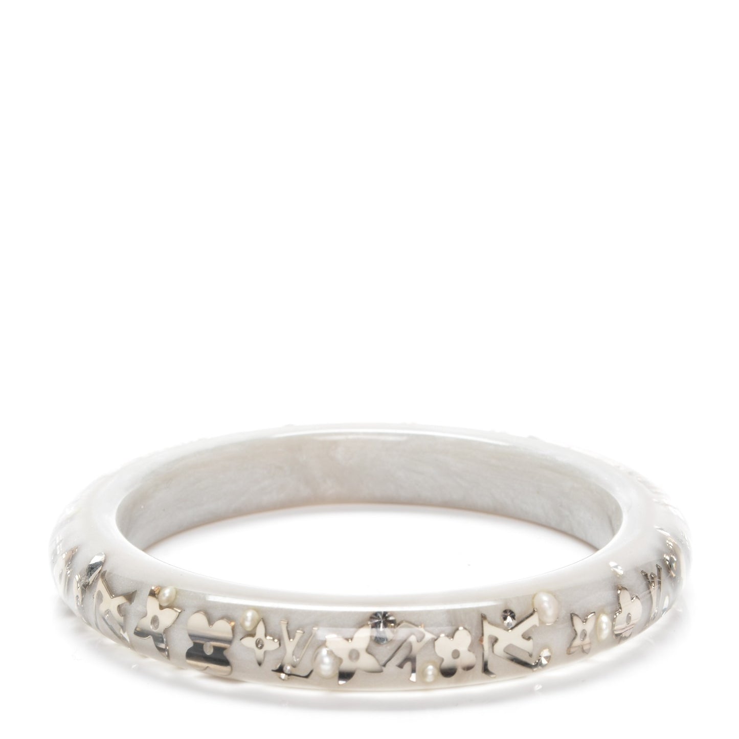 Resin Swarovski Medium Inclusion Bracelet PM Grey
