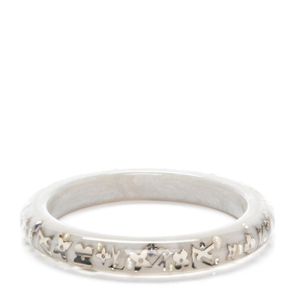 Louis Vuitton Resin Swarovski Medium Inclusion Bracelet PM Grey 1 of 3