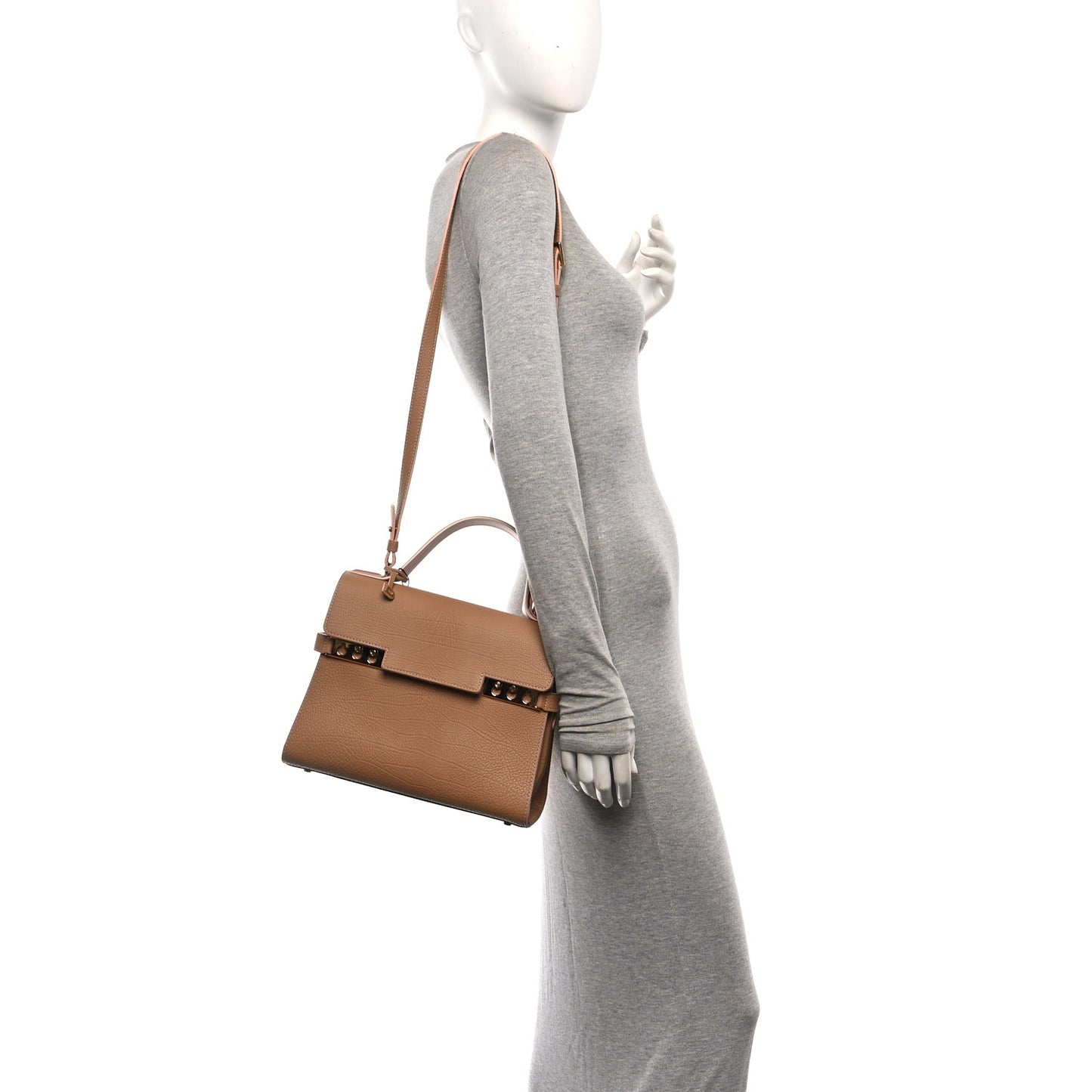 Crispy Calfskin MM Tempete Satchel Vision