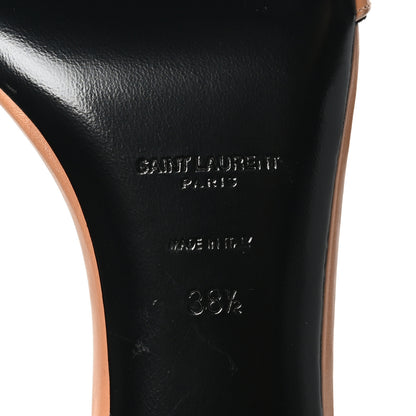 Saint Laurent Vitelo Kristal Baliqua 55 Vett Ankle Strap Sandals 38.5 Bisque 8 of 9