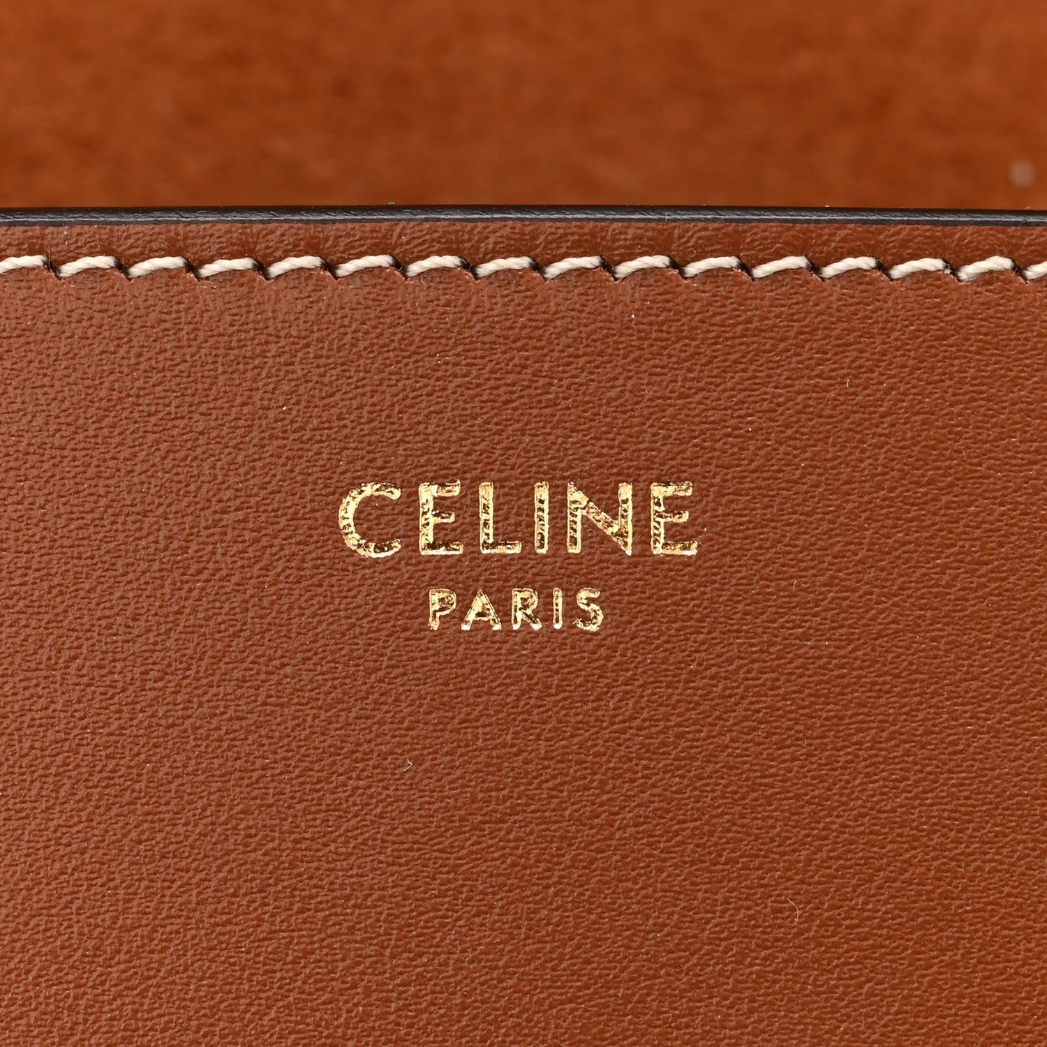 Celine Smooth Calfskin Cuir Triomphe Folco Crossbody Bag Tan 6 of 11