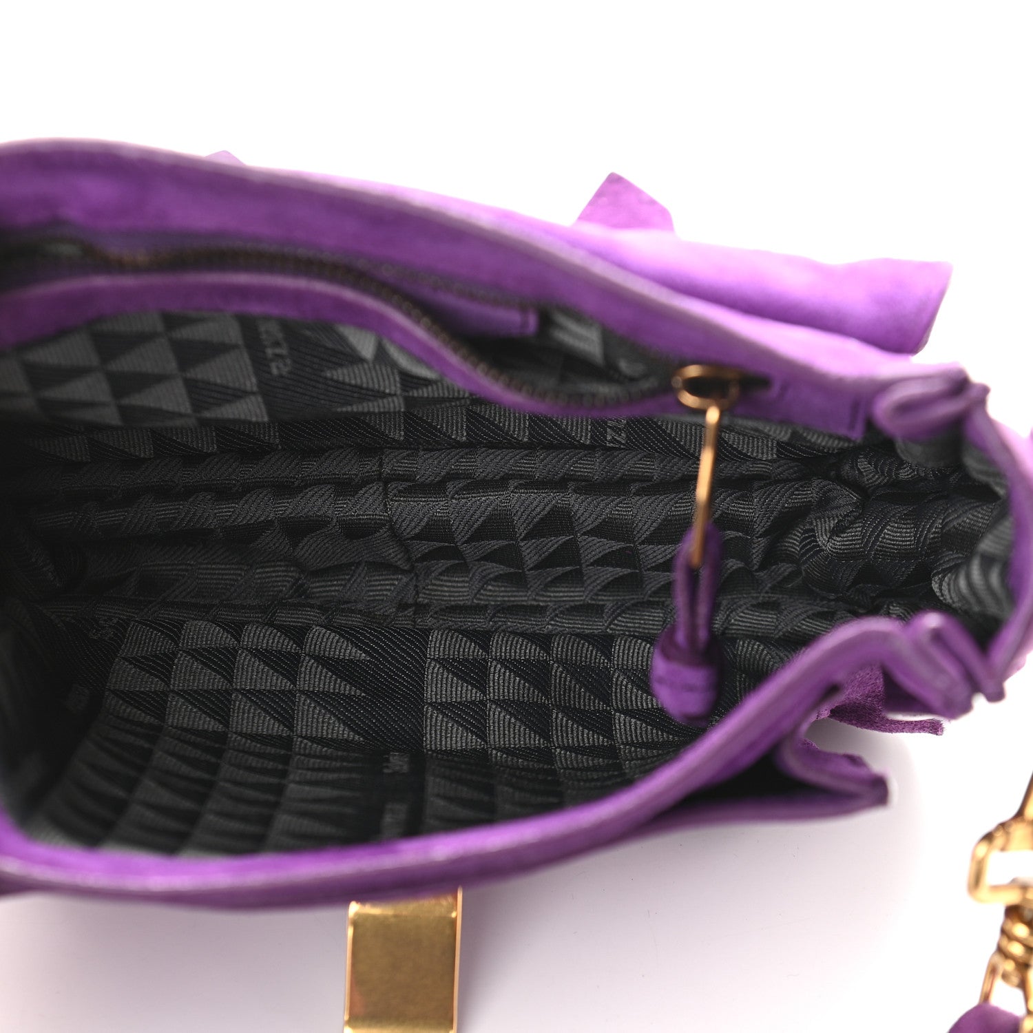 Proenza Schouler Suede PS1 Mini Pouch Messenger Bag Amethyst 4 of 8