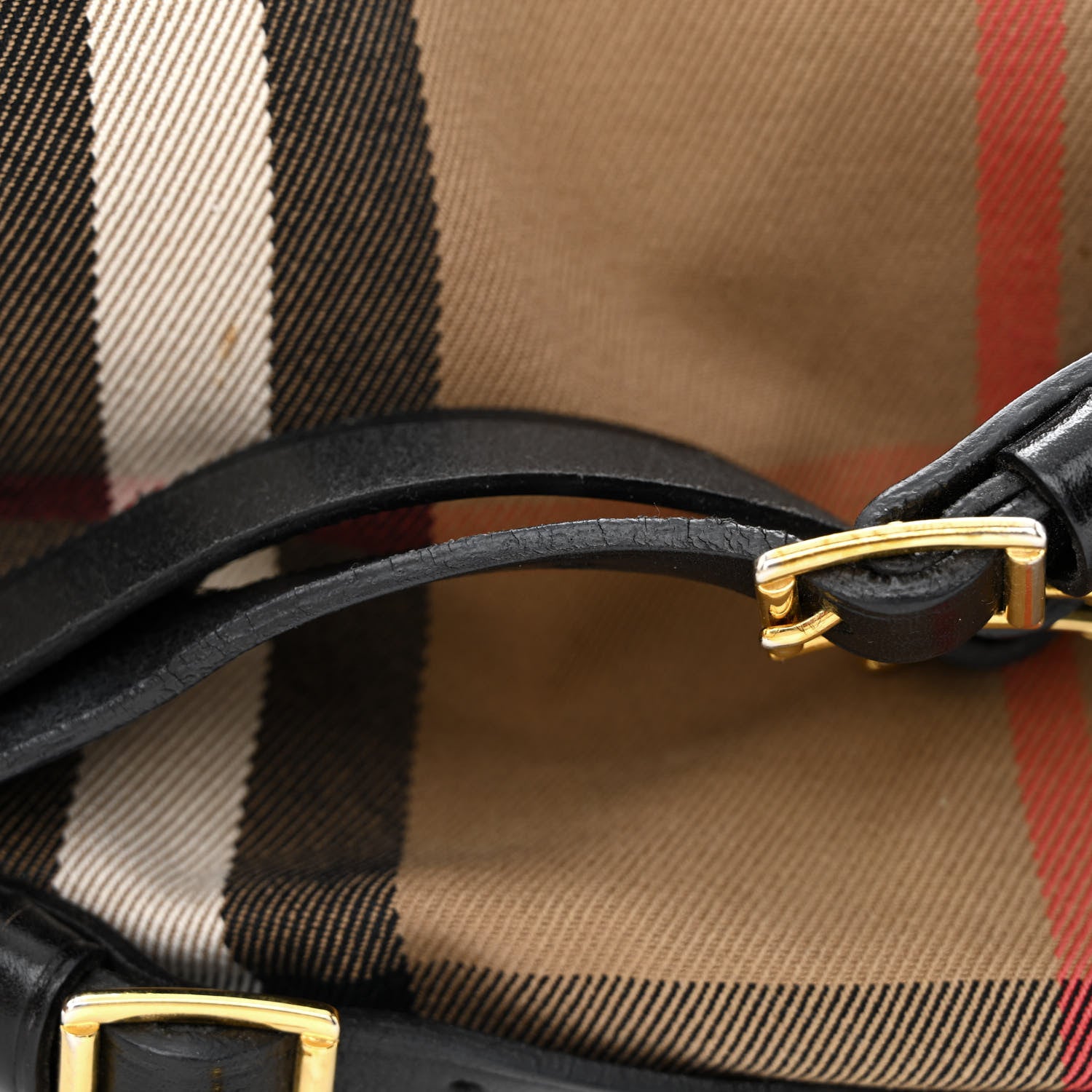 Burberry House Check Bridle Calfskin Medium Gosford Hobo Black 15 of 20