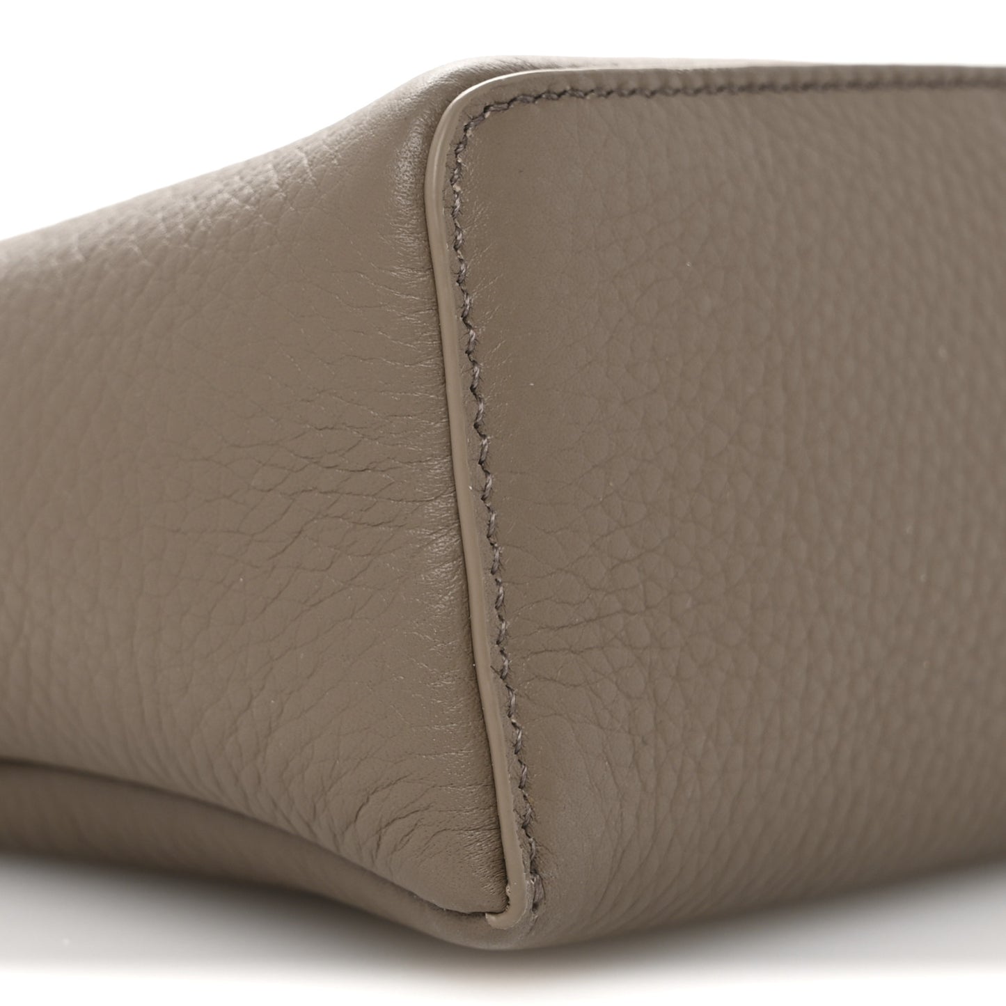 Grained Calfskin L19 Extra Pocket Pouch Warm Mastic