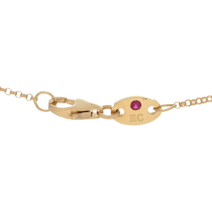 Roberto Coin 18K Yellow Gold Diamond Petite Venetian Princess Flower Pendant Necklace 4 of 4