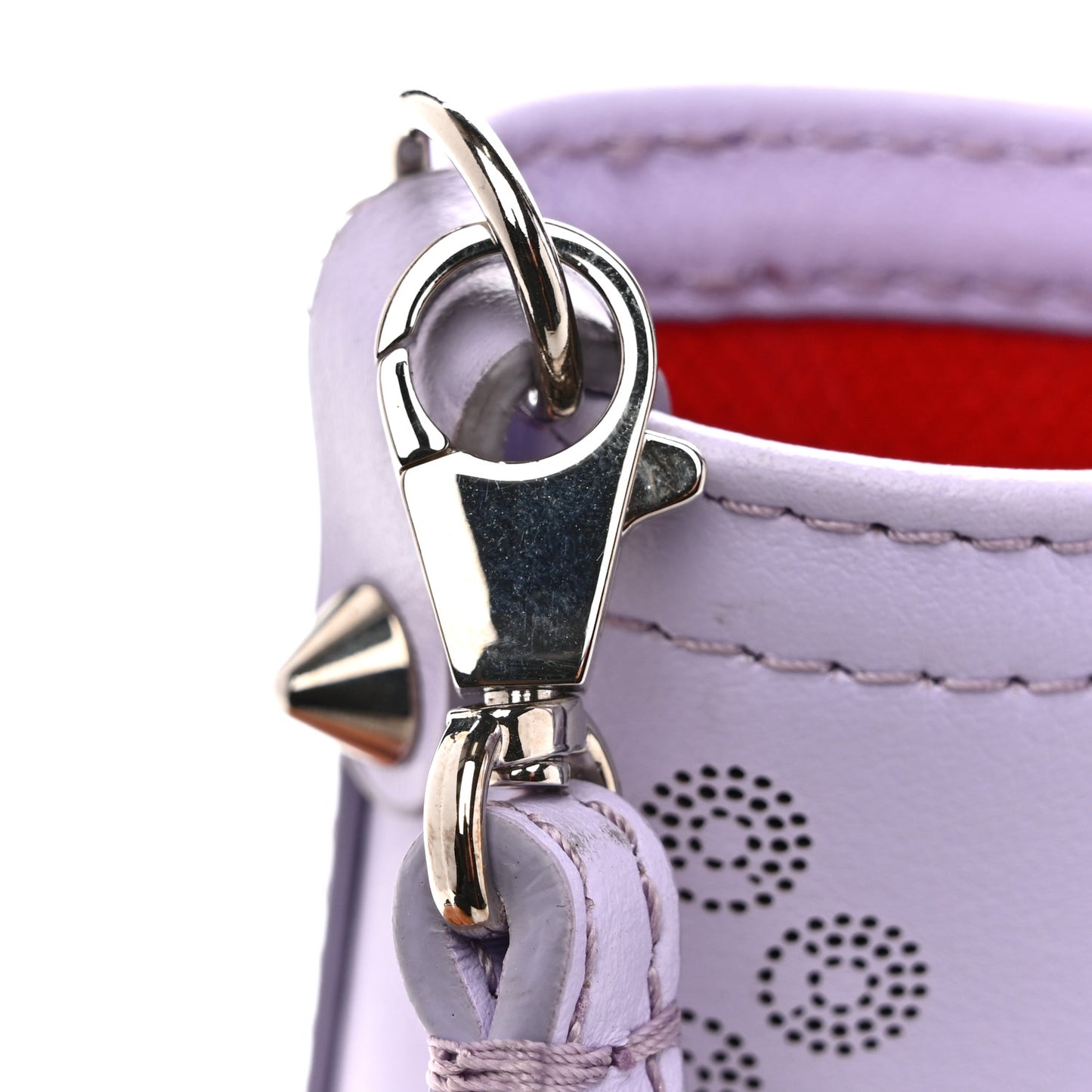 Calfskin Loubinthesky Mini East West Cabata Tote Lavender