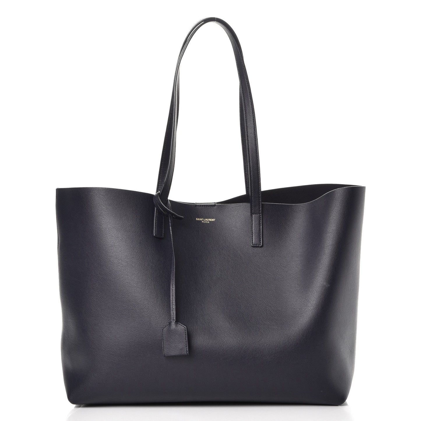 Calfskin Large Shopping Tote Deep Marine