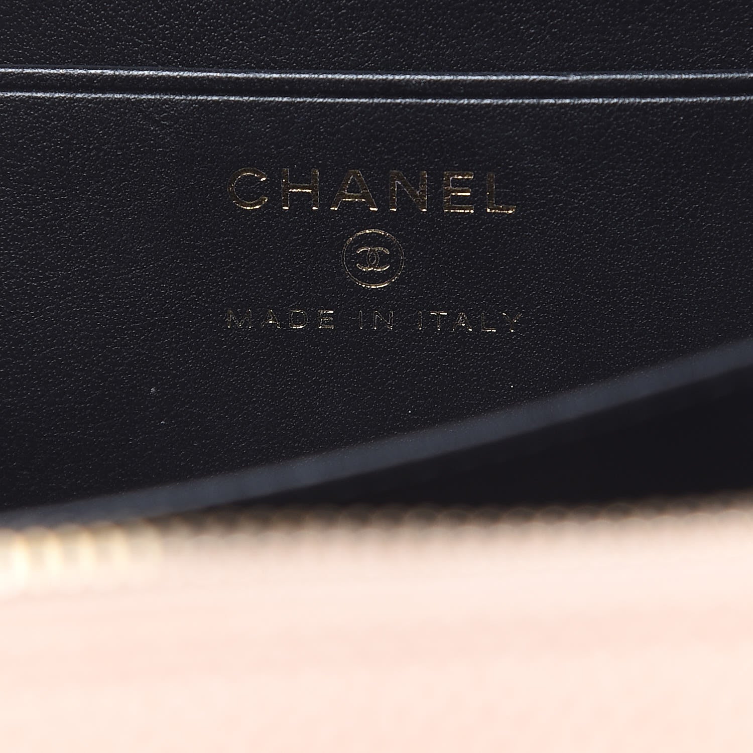 Chanel Caviar Quilted CC Filigree Vanity Clutch With Chain Beige Black 6 of 10