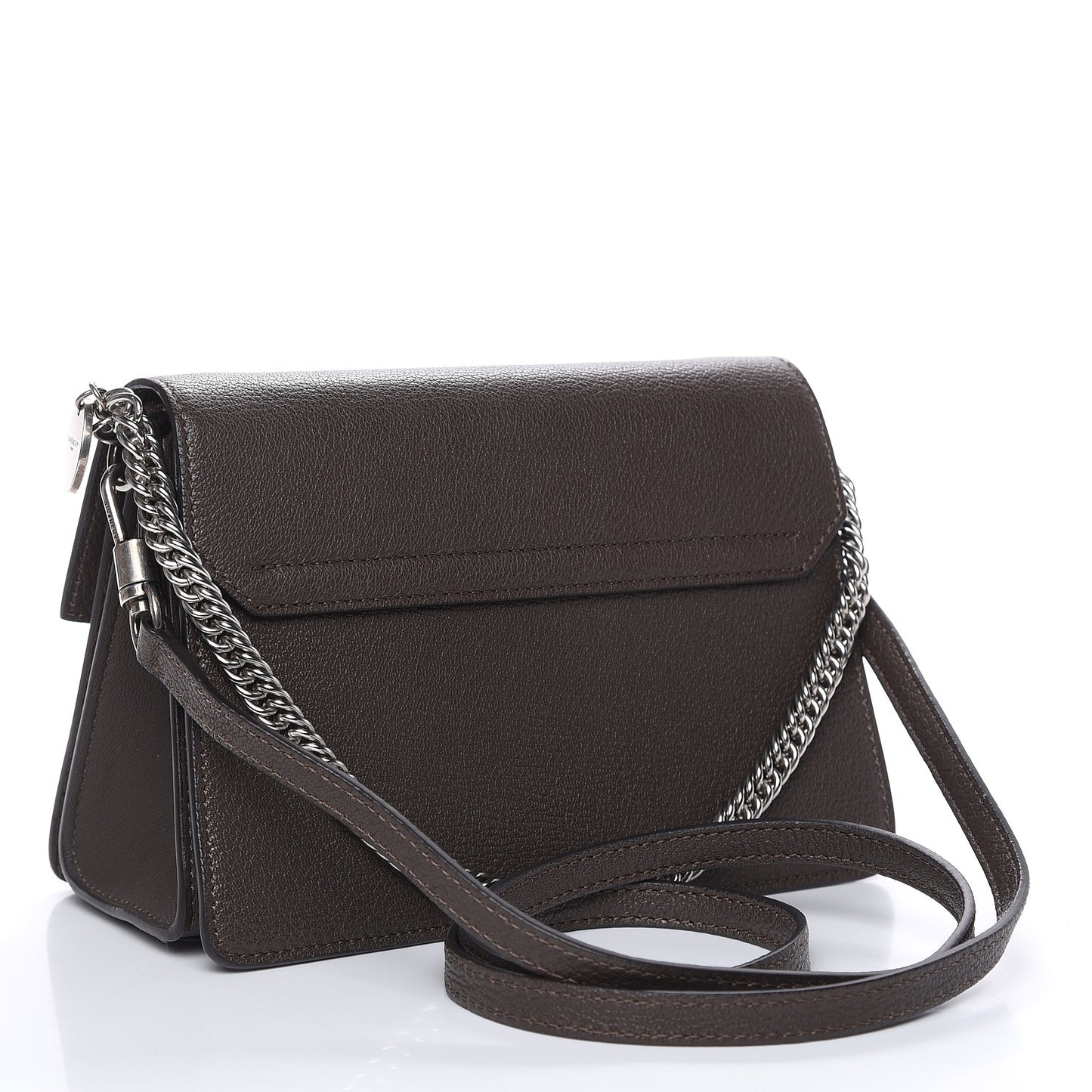 Goatskin Small GV3 Shoulder Bag Heather Grey