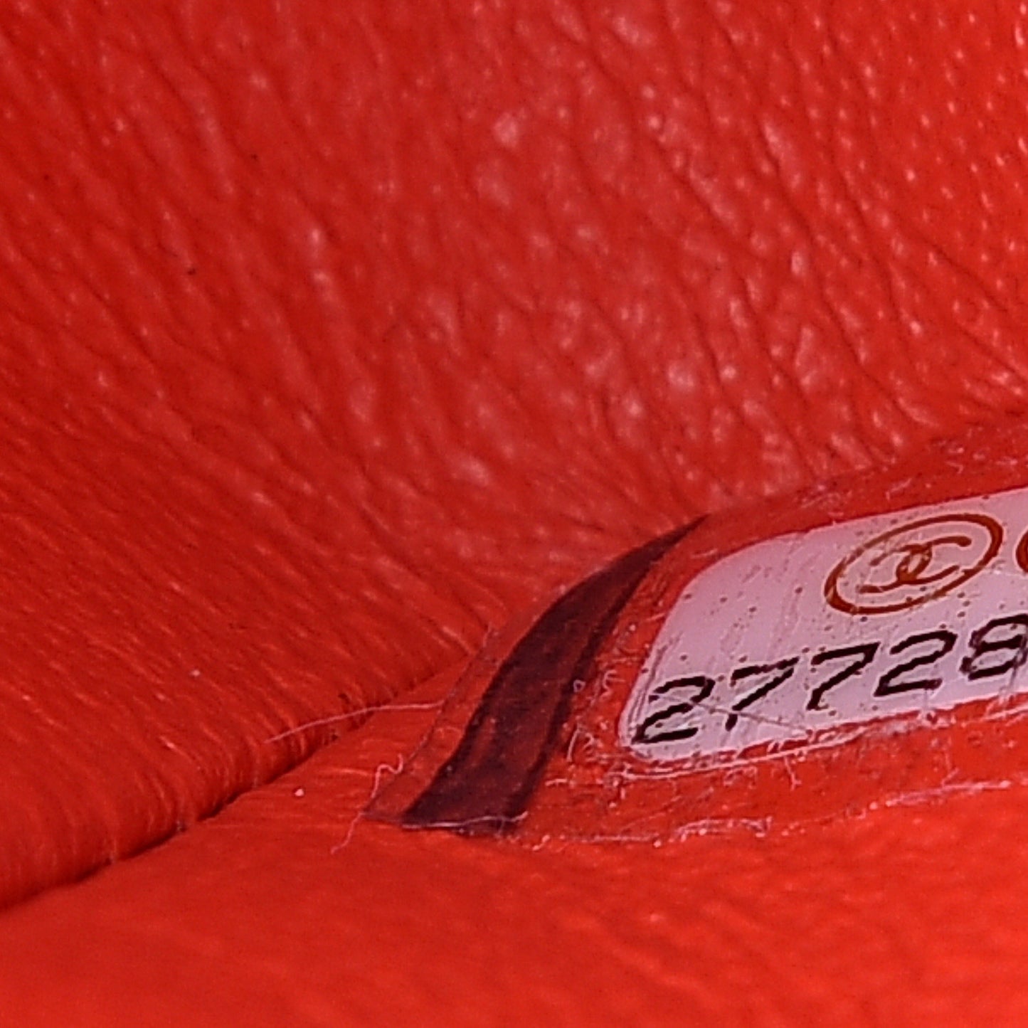 Lambskin Quilted Mini Rectangular Flap Orange