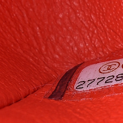Chanel Lambskin Quilted Mini Rectangular Flap Orange 6 of 10