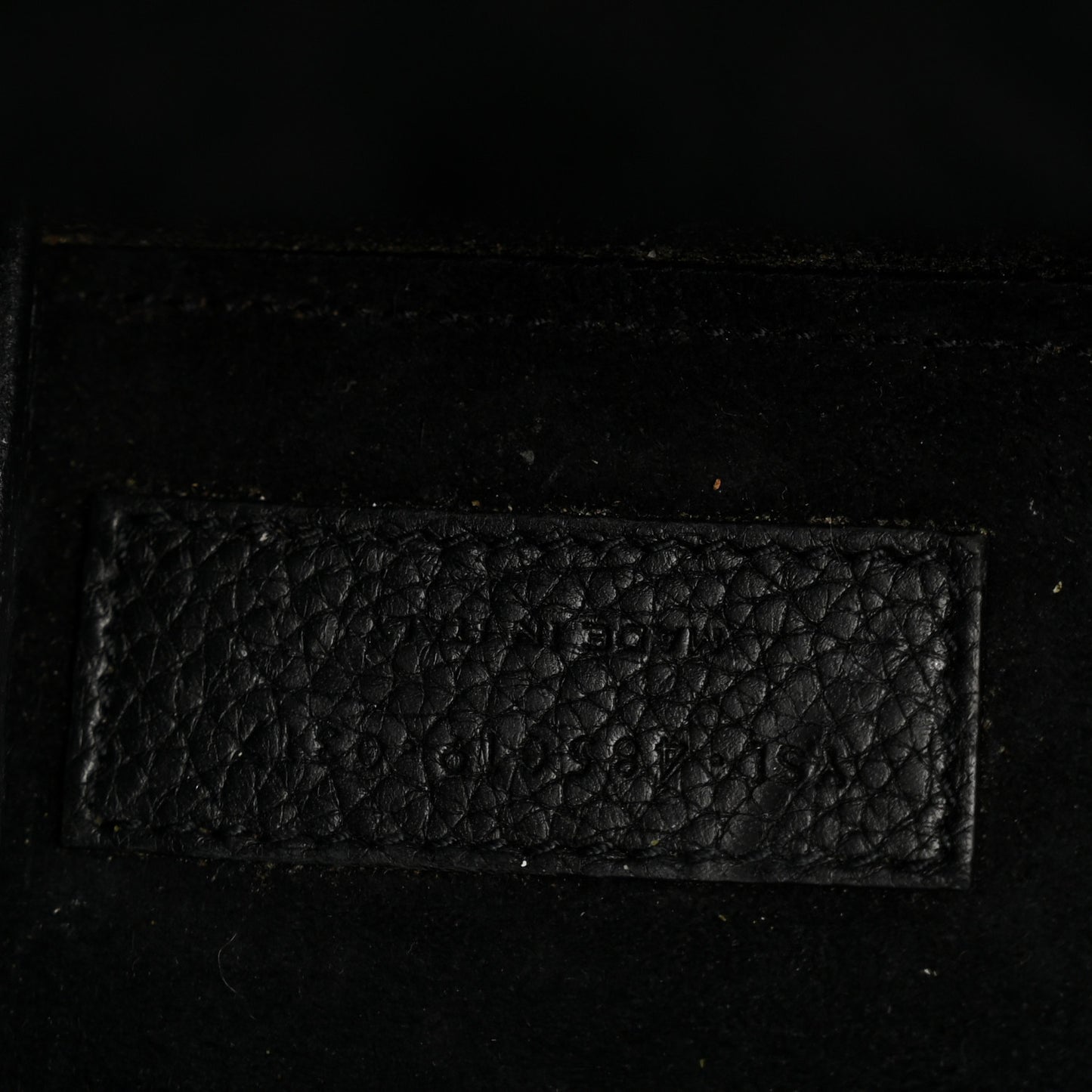 Grained Calfskin Nano Sac De Jour Souple Black Black