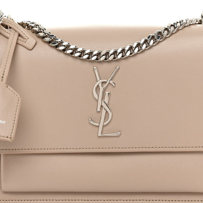 Saint Laurent Calfskin Medium Monogram Sunset Marble Pink 7 of 14