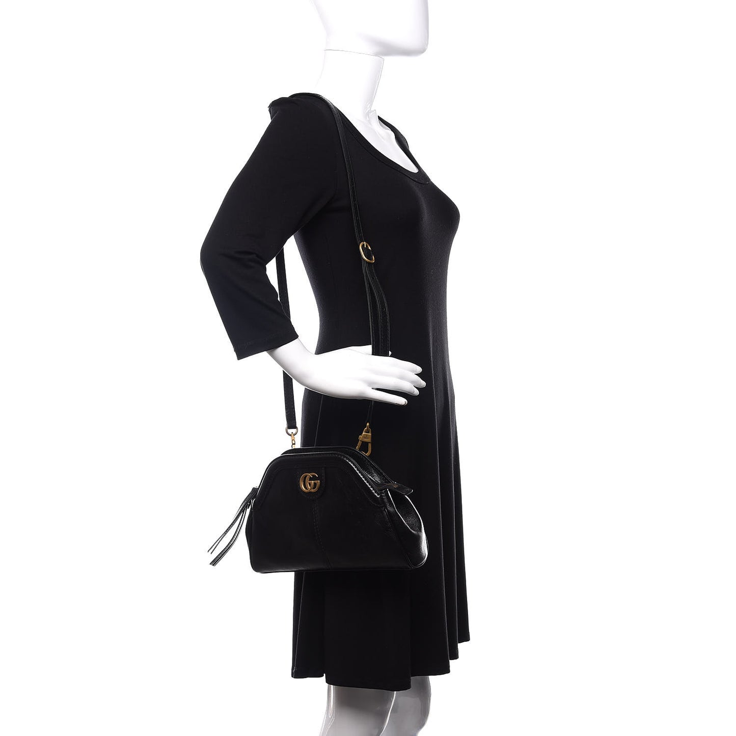 Calfskin Small Re(Belle) Crossbody Bag Black