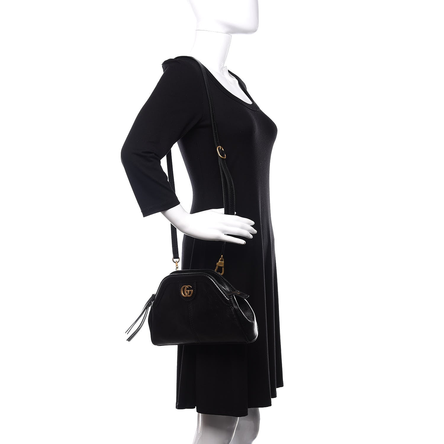 Gucci Calfskin Small Re(Belle) Crossbody Bag Black 2 of 11