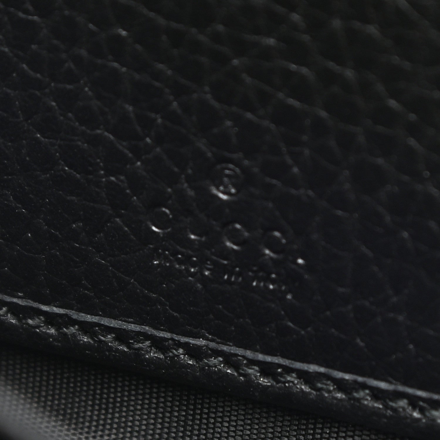 Gucci Dollar Calfskin GG Marmont Zip Around Wallet Black 6 of 8