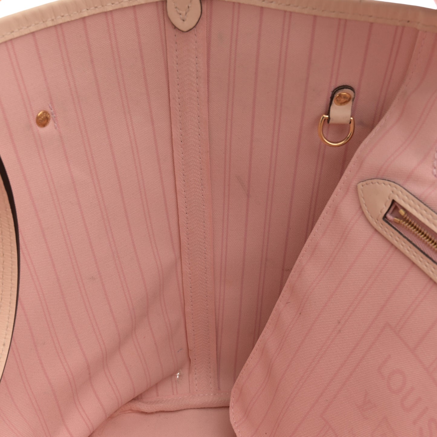 Damier Azur Braided Neverfull MM Pink