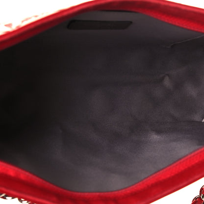 Chanel Patent Calfskin Lucky Symbols Pochette Red 4 of 12