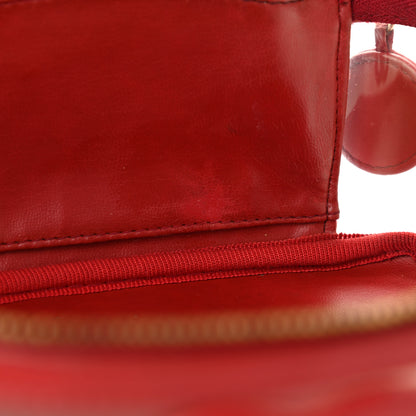 Chanel Calfskin PVC Vanity Cosmetic Case Red 18 of 22
