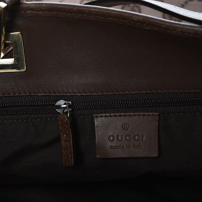 Gucci Monogram Large Bucket Tote Dark Brown 6 of 8