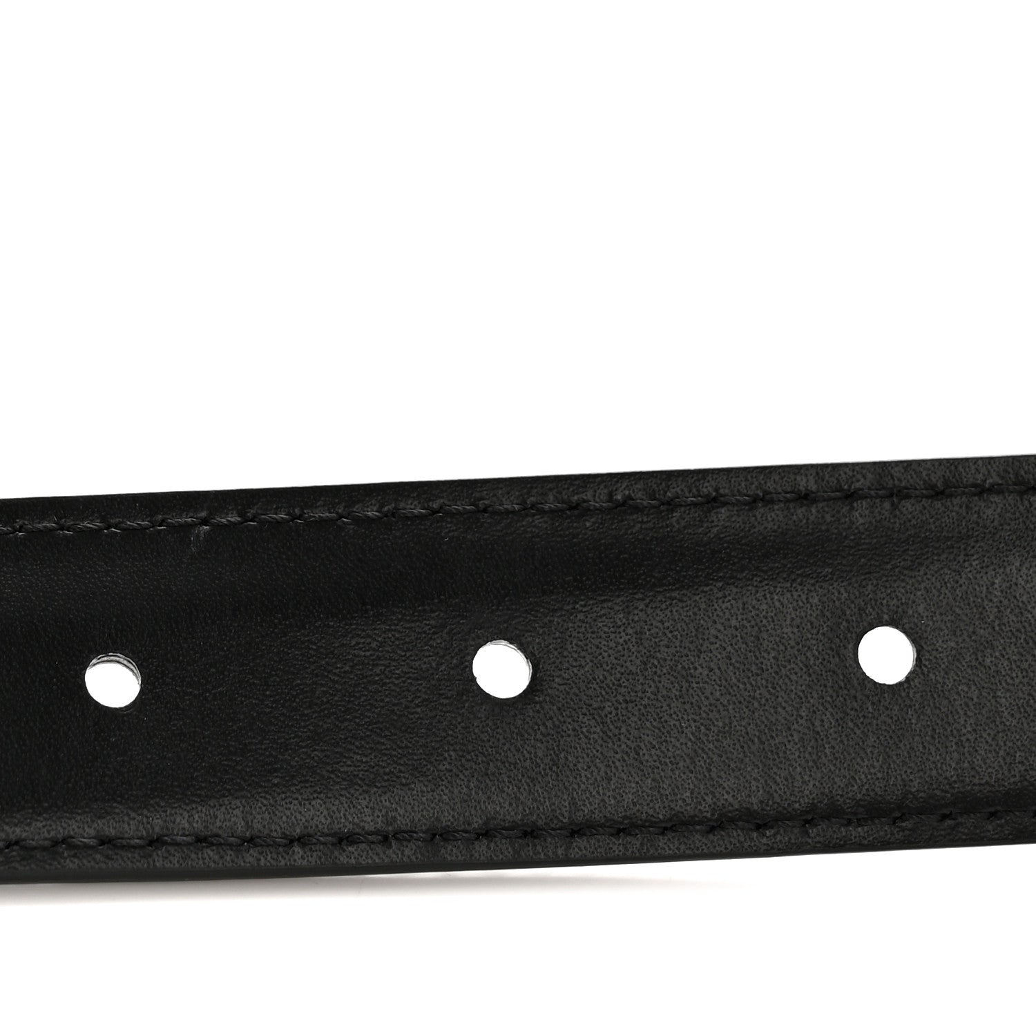 Celine Box Calfskin Medium 25mm Triomphe 75 30 Belt Black 1872392