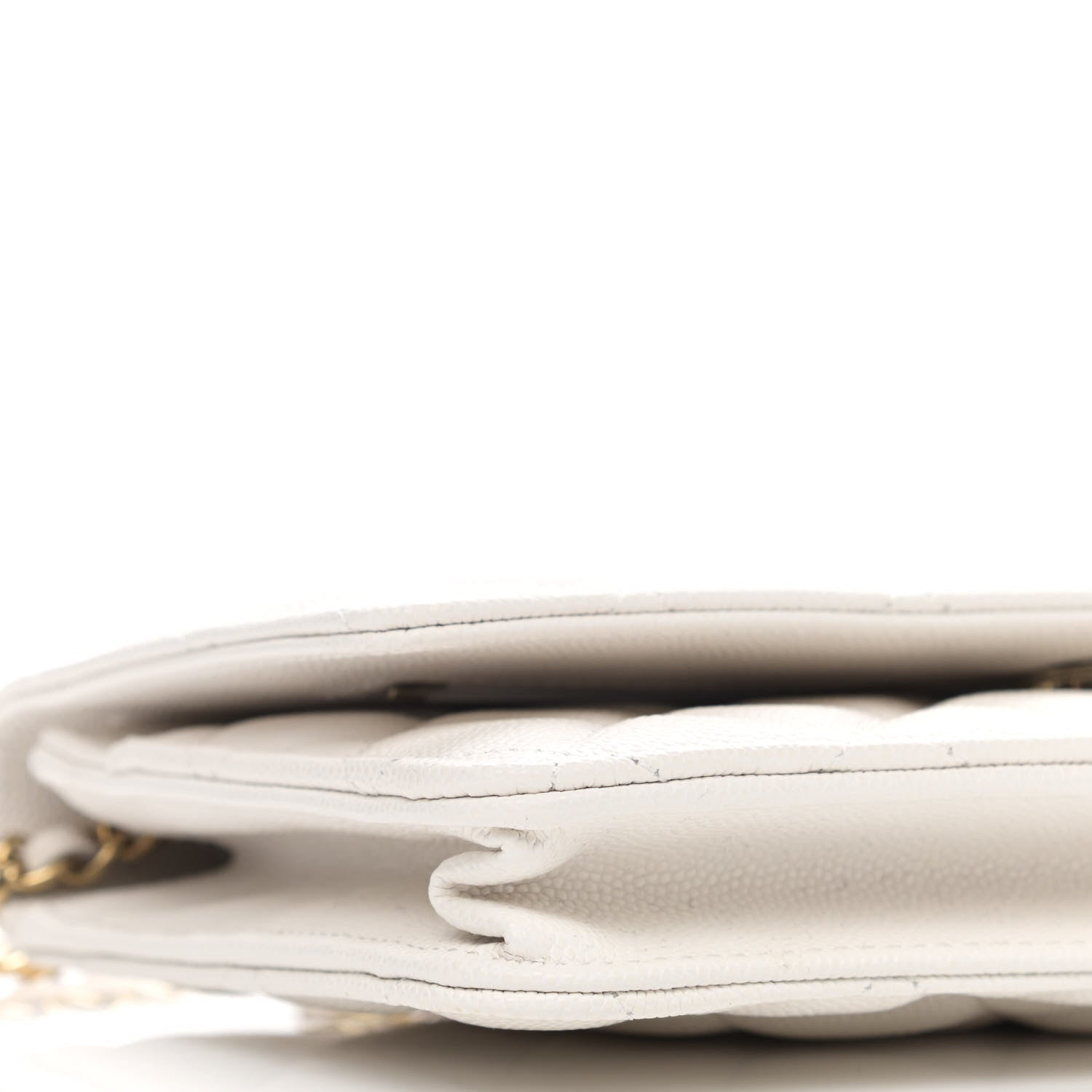 Chanel Caviar Quilted Wallet On Chain WOC White 10 of 12