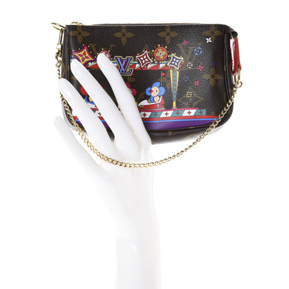 Louis Vuitton Monogram 2020 Christmas Animation Bumper Cars Mini Pochette Accessories Coquelicot 2 of 10
